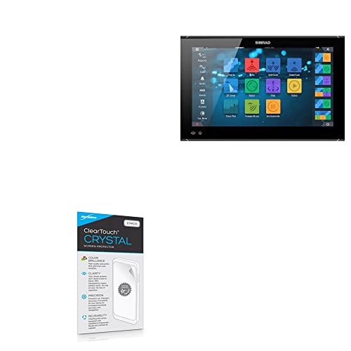 BoxWave Screen Protector Compatible with Simrad NSO evo3S (19 in) - ClearTouch Crystal (2-Pack), HD Film Skin - Shields from Scratches