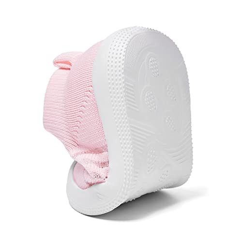 Image of Eashi Baby Boy Girl Non-Skid Indoor Infant Walking Shoes Breathable Warm Elastic Sock Shoes with Memory Sole Protect Toes Outdoor Sneakers