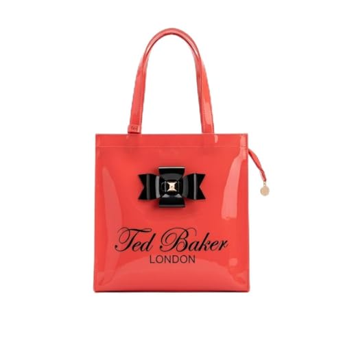 Image of SEA MOUNT Ted Baker London Multipurpose Tote Bag with Signature Bow Detail Spacious Travel Carryall, Everyday Shopping Organiser, Durable Shoulder Handbag for Work, Office, Travel & Daily Essentials