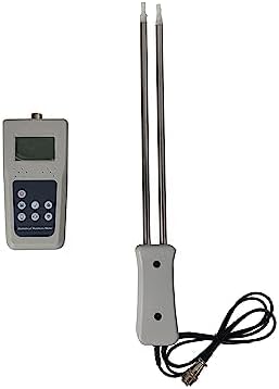 Digital Straw Moisture Meter Handheld Hay Moisture Content Monitor With Measuring Range 5-82%(CD00) Resolusion 0.1 Automatic Temperature Compensation