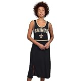 G-III Sports Women's Black New Orleans Saints Center Field Maxi Dress