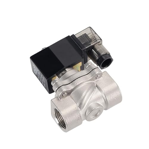 Válvula solenoide 1/2 acero inoxidable normalmente cerrada 240VAC LED 2