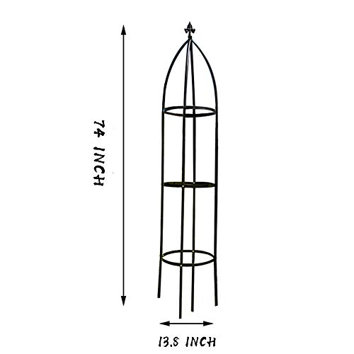 Angji HJ002-GT Garden Arch Trellis For Climbing Plants Rose Thicken Metal Wedding Arches Arbor Ceremony Party Outdoor Floral Decor Bronze thumb #5
