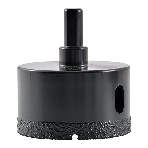 KATUR Diamond Drill Bit Brazed Core Hole Saw 60mm, Hollow Hole Cutter for Glass Porcelain, Tile, Marble, Ceramic, Granite
