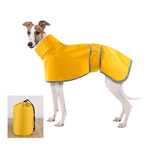Windhund-Regenmantel, leicht, Whippet-Mäntel, wasserdicht, Windhundmäntel, wasserdicht, Whippet-Regenmantel, Windhund-Sommer-Winter-Regenmantel, Hundemäntel für Lurcher für mittelgroße und große Hunde