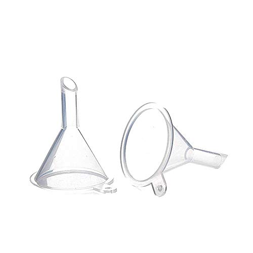 Johouse JS-MVNU-OAKQ 50Pcs Small Funnel Mini Funnel Clear Plastic Funnels thumb #2