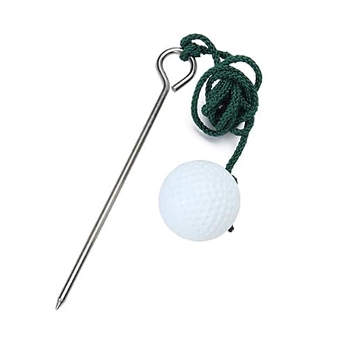 SUPVOX 2pcs Golf Practice Range Ball Training Rope Set Driving Range Accessories Nynon Steel Plastic Practice Balls for Warm-up Workout