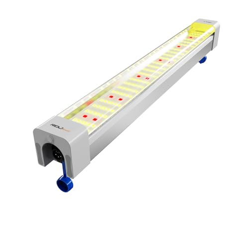 RDJ Bouns Under Canopy Grow Light for Grow Tent, 60W Full Spectrum with 660nm & IR, 0-10V Dimming Grow Light Bars, High Waterproof IP65, Daisy Chain, 24 Inch for Indoor Hydroponic Plant Growing（U60）