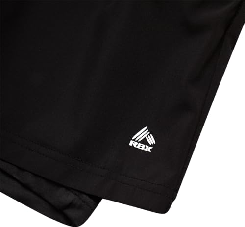 RBX Boys Shorts - 2 Pack Basketball Shorts with Compression Liner and Pockets - Gym and Running Boys Athletic Shorts (8-16)4