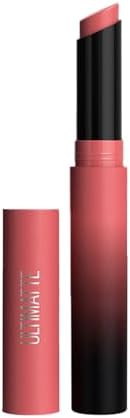 Maybelline New York Lipstick, Matte Finish, Bold Colour, Enriched With Jojoba Oil, Color Sensational Ultimattes, 499 More Blush, 1.7 g