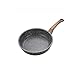 XJJZS Marmo Pietra Antiaderente Padella con Resistente al Calore bachelite Maniglia, Granito induzione Egg Skillet