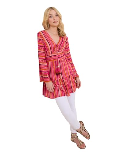 Maillot de tunique femme Joe Browns slim-fit à rayures colorées