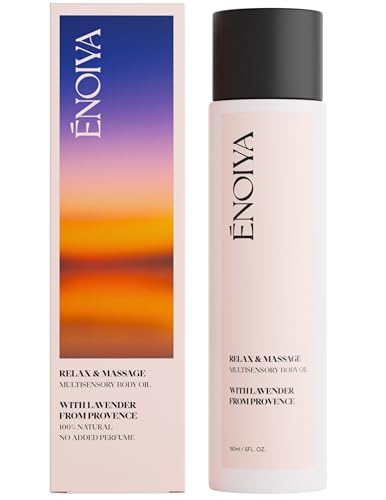 Aceite Corporal para Masajes 150 ml - Relajación para Músculos - Efecto Anti Estrés - Aroma Suave y Equilibrado - 100% Natural