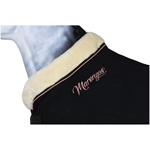 Pferdedecke Marengos Abschwitzdecke in Rosé und Schwarz
