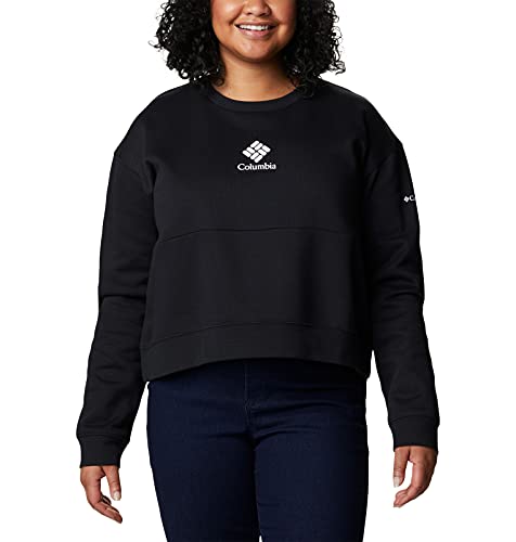 Columbia Women's Trek Colorblock Crew, Black, Large #TOP5