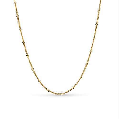 Collier mère-fils et pendentif chaîne de clavicule 70cm pour charms et perles breloques