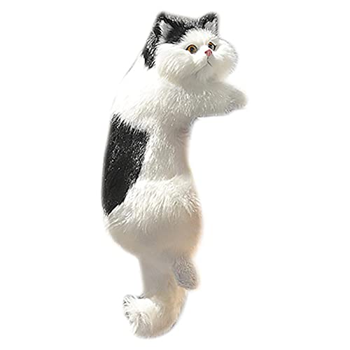 DIYEAH Porte Carte Peluche Chat Cartoon Peluche Décorative Légère Et Résistante Avec Protection Visible Et Porte-clés Pour Cartes De Jeu Et Identité