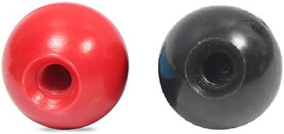 Southst 20PCS/LOT Black RED Ball Knob M4-M12 Without Insert Lathe Ball Knob Ball Shaped Head Clamping Nuts - (Color: Red/Size: M8x25mm)