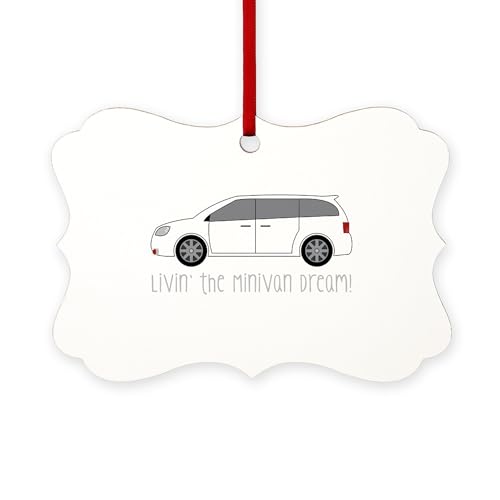 CafePress The Minivan Ornament Scroll Holiday Ornament 4" x 2.75"