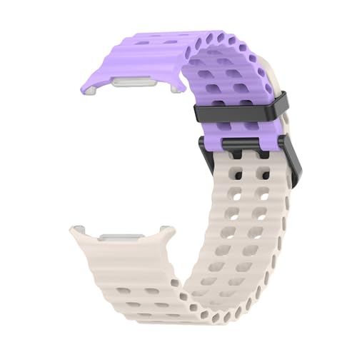 Bracelet silicone marin Samsung Galaxy Watch 7 Ultra 47mm bicolore