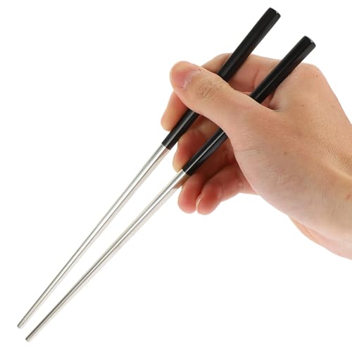 Palillos reutilizables antideslizantes de acero inoxidable fáciles de limpiar 8