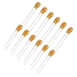 Capacité:10uF (tolérance ±20%); Tension nominale: 35V; Plage de température: -55~125℃; Taille: 27 x 5mm / 1.06 x 0.2 pouce; Matériau: Diélectrique en oxyde de tantale; Contenu du paquet: 12Pcs Condensateur Au Tantale Radial