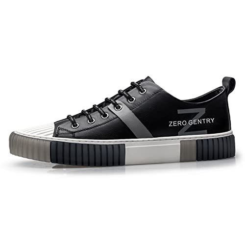 ZRO Men's Leather Sneakers, Casual and Fashion Shoes for Men'S033002