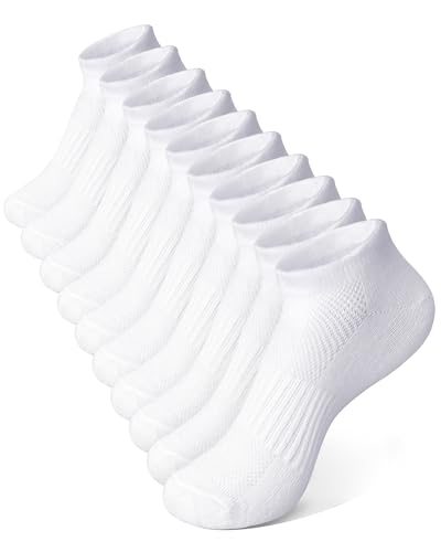 10 Pairs Kids Socks for Boys Girls Ankle Athletic Low Cut Socks Half Cushioned Crew Cotton No Show Running Sock