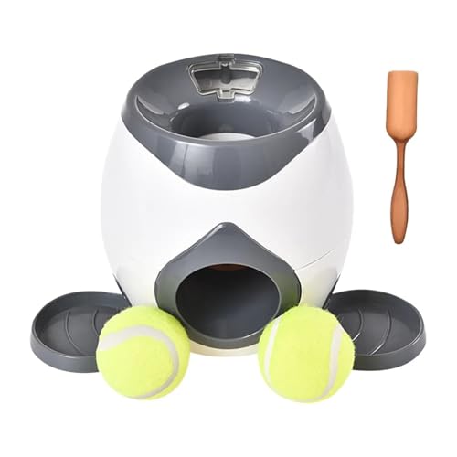 WCHRUOPS Compatible for Interactive Dog Ball Launcher with Food Reward Dispenser and Slow Feeder, Toy for Medium Small Dogs(D4)