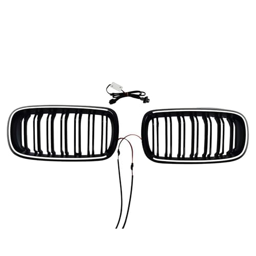 Calandre BMW X5 F15 double ligne noir brillant pour pare-chocs