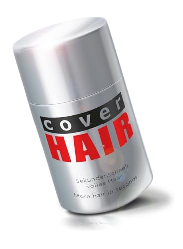 COVER HAIR - Premium Streuhaar 14g | Schütthaar zur Haarverdichtung und Ansatzkaschierung | Authentischer Look für Männer und Frauen | 100% Natürliches Schwarz 14g