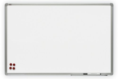 Image of 5 Star Whiteboard Drywipe Magnetic with Pen Tray and Aluminium Trim W1800xH1200mm