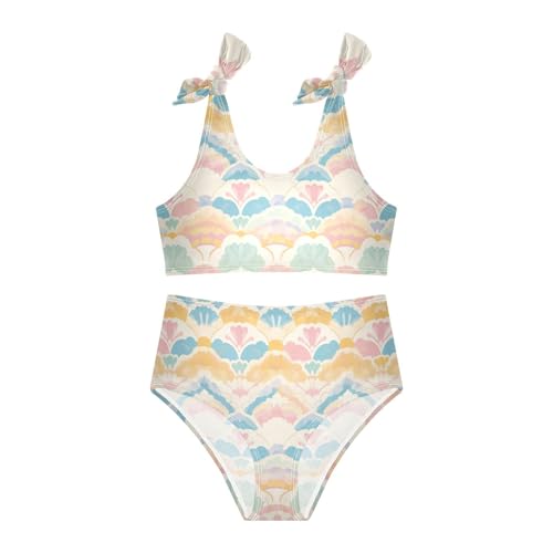 KLL Vintage Mandala Girls' Two Pieces Bikini Set Beach Swimsuit Swimming Suits Cute Shoulder Strap3