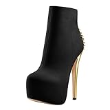 Es gibt bei Plateau Stiefeletten und klassische Ankle Boots keine Stylinggrenze: Ob zur engen Jeans oder zum Kleid, diese vielseitigen Modelle können Sie zu jedem Anlass kombinieren und machen bei verschiedenen Anlässen stets eine fantastische Figur. Ein Paar mit lässigem Blockabsatz und markantem Profil sind besonders lässig, ein hoher Stiletto Absatz Winter oder Sommer Stiefeletten High Heels runden hingegen jedes edle Outfit optimal ab