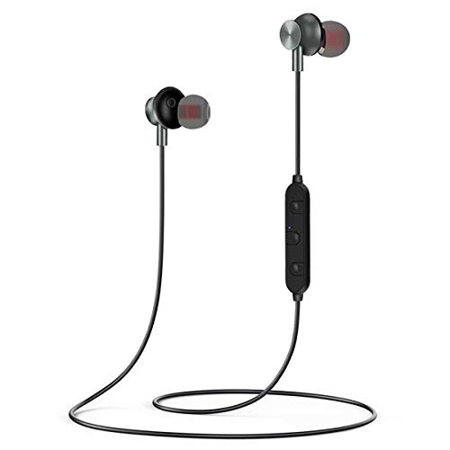 Bluetooth Headphones, Lightweight Wireless Earbuds with Magnetic Connection, IPX7 Water Resistant Bluetooth 4.1