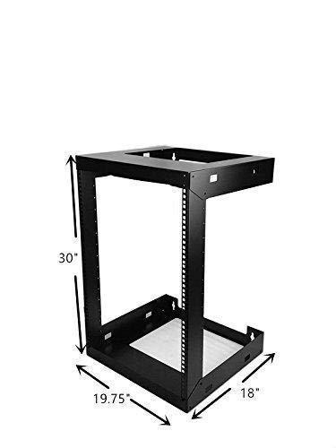 15U Wall Mount Open Frame 19'' Server Equipment Rack Threaded 18