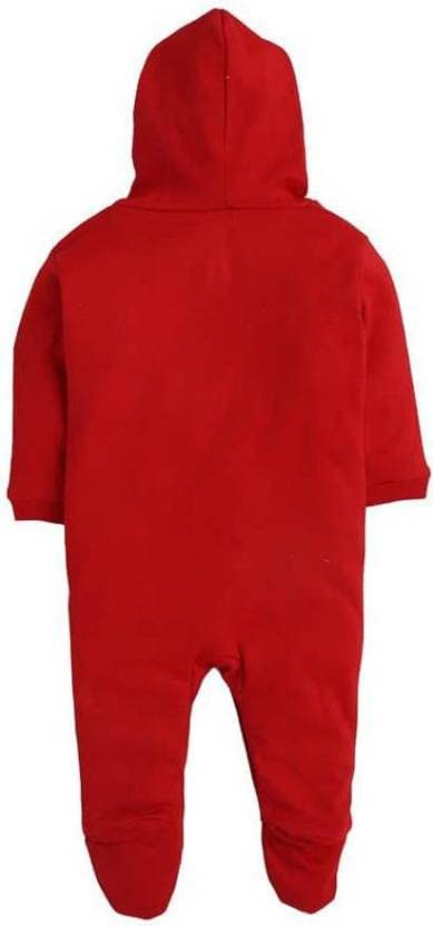 Image of Pooja Baby Front Open Full Sleeves Sleepsuit Hooded with Foot Easy Dressing and Diapering Romper Set of 2