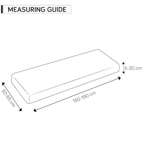 Image of HOKIPO 100% Waterproof Stretchable Elastic Seat Cushion Cover, 3 Seater, Green (NEW-AR-5354-GRN)