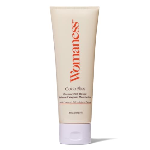 Womaness Coco Bliss Vaginal Moisturizer - Hydrating Coconut Cream for Vaginal Dryness - Non-Sticky Vulva Cream for External Intimate & Body Care - Estrogen & Hormone-Free Formula for Women - 4oz
