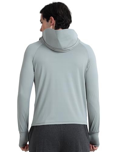 Image of FABSPORTS Men's UV Protection Sun Screen Jacket, Sun Protection Clothing, Lightweight with UPF 50+ Protection for Outdoors