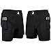 2BOLD MMA Shorts Men’s BJJ, Grappling, JIU-Jitsu, NO-GI Cross Training, Built in Compression Running Shorts (US, Alpha, Small, Regular, Regular, Black)
