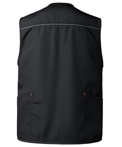 Chaleco de trabajo para hombre en verano multibolsillos de carpintero 4