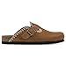 WHITE MOUNTAIN Women's Bendees Contrast-Stitched Signature Comfort-Molded Footbed Clog, Whiskey/Suede, 6 M