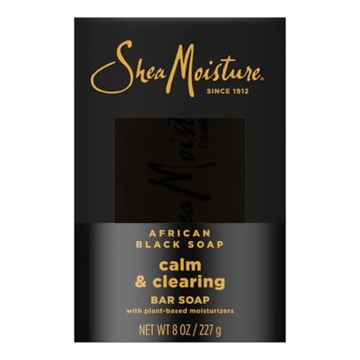 SHEA MOISTURE Organic African Black Soap for Unisex - 230 Grams Bar Soap