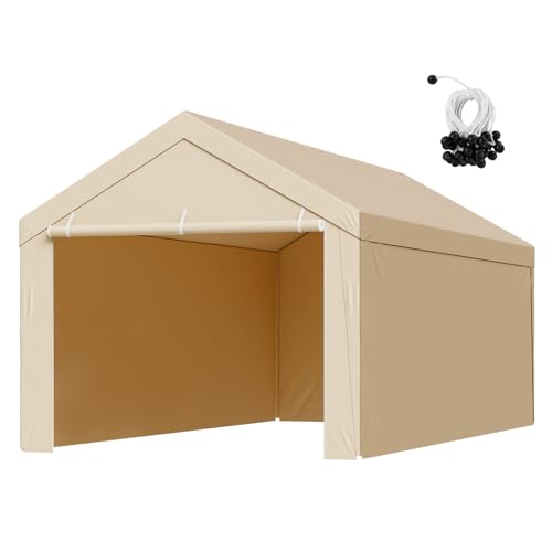 VEVOR Carport Replacement Canopy, 10 x 20 ft Potable Garage