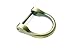 Bobeey 4pcs 1 inch D-Rings Horseshoe Shape D Ring,U Shape D Rings,Screw in Shackle Horseshoe Shape D Ring DIY Leather Craft Purse Keychain Accessories BBC6 (1'', Brushed Brass)