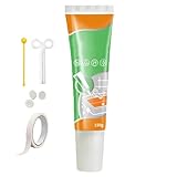 Wasserdichtes Fugenreparaturset aus weißer Tube, wasserdichte und feuchtigkeitsbeständige Fugenmasse für Fenster, WC und Waschbecken