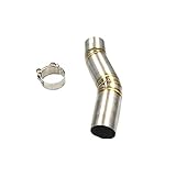 Motorcycle Stainless Steel Exhaust Middle Pipe Connection Link Pipe Mid-Pipe Link Pipe Tube Adapter Connector For Suzuki GSX-R 1000 2007-2008