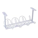 Material de ABS, resistente al desgaste y duradero, sin instalación de perforación, adhesivo, fijación de tornillos, doble cara escalonada alambre rugoso, utilizado para acabados de cables, enchufes, routers, etc.