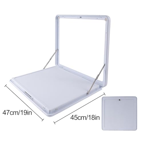 Table pliable pour camping-car murale en alu - 3
